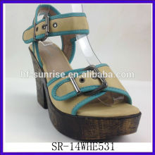 SR-14WHE531 2014 fashion platform wedge sandals new sexy women wedge sandals high-heeled sandals with high quality